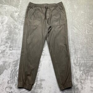 Athleta Gray Farallon Jogger Pants Sz 6 Fits 29" Elastic Waist Drawstring Grunge